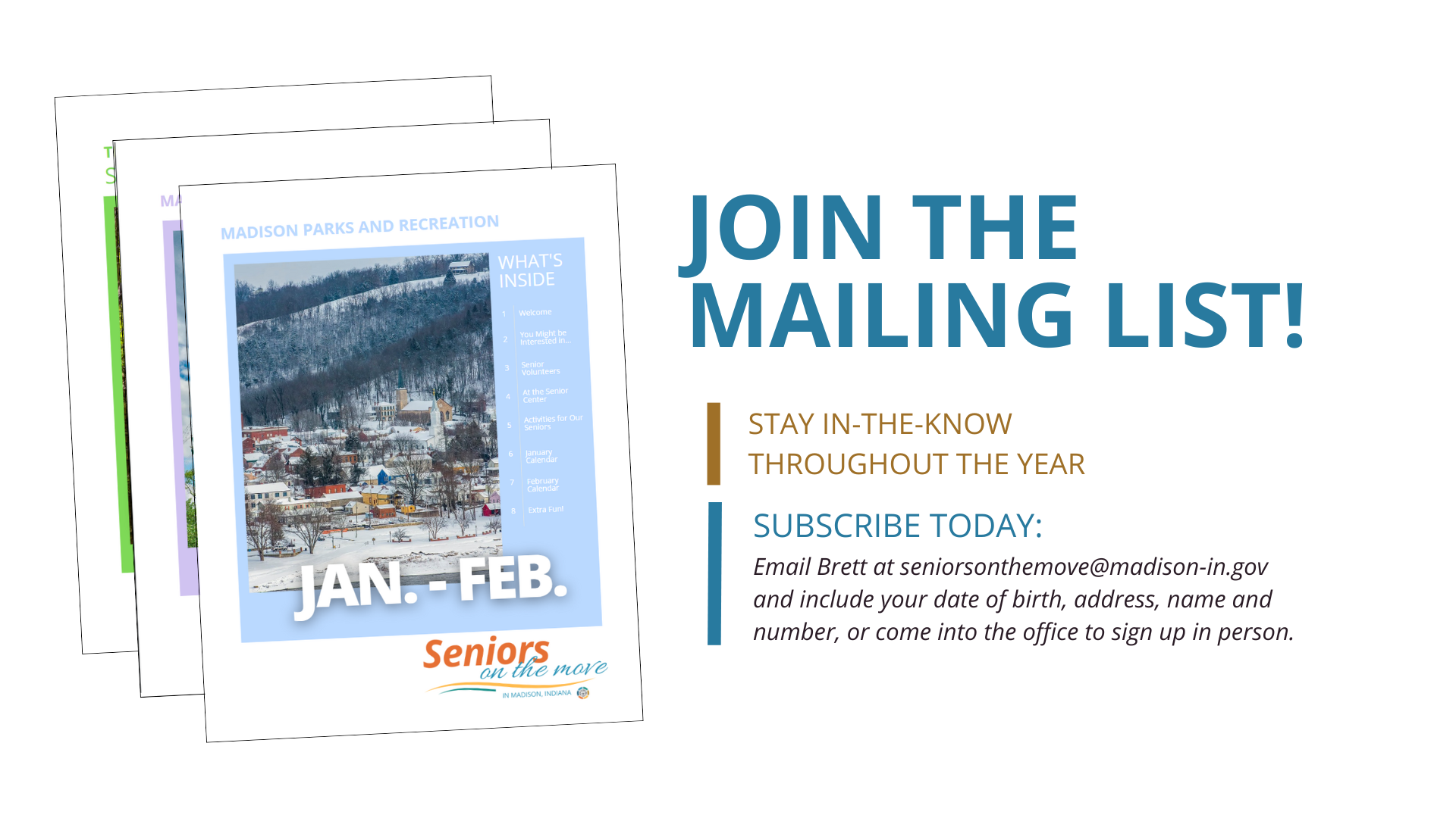 Join the mailing list